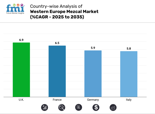 Country Wise Analysis For Western Europe Mezcal Market